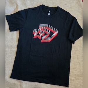 Converse  TShirt Men, LARGE, Black Graphic Logo Short Sleeve Casual